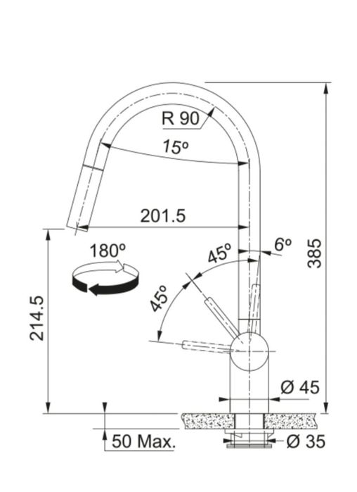 Bateria kuchenna Franke Leda Pull Out