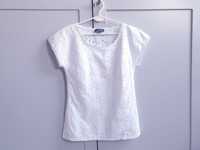 Biała koszulka t-shirt haftowana Franco Callegari 34 36