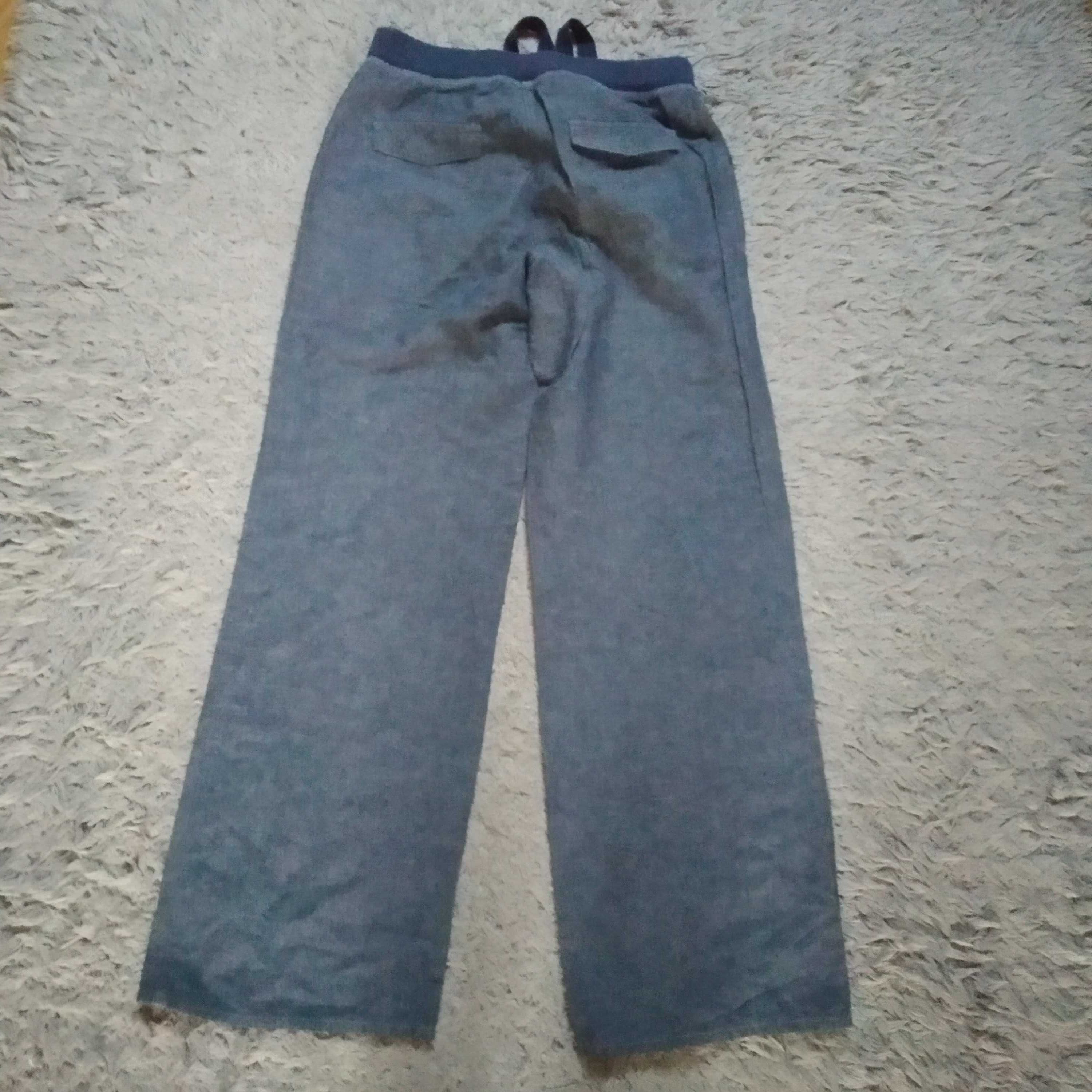 spodnie F&F len/bawełna, rozmiar M 38/40