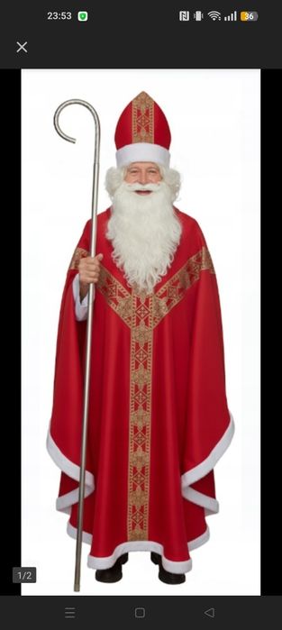 Strój Świętego Mikołaja biskupa