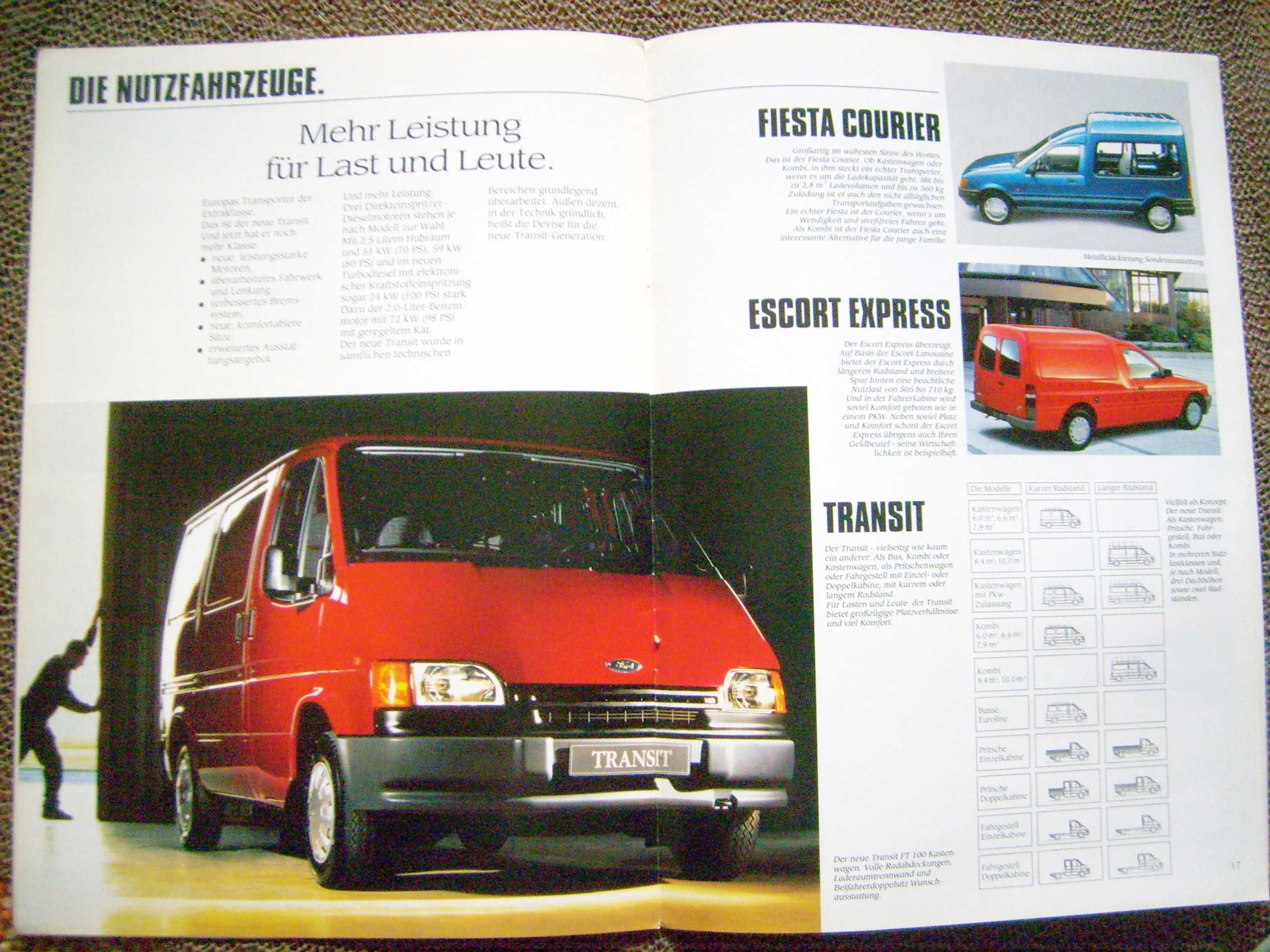 FORD PROGRAMM 1991 / prospekt katalog Sierra Scorpio Probe... ! (2)