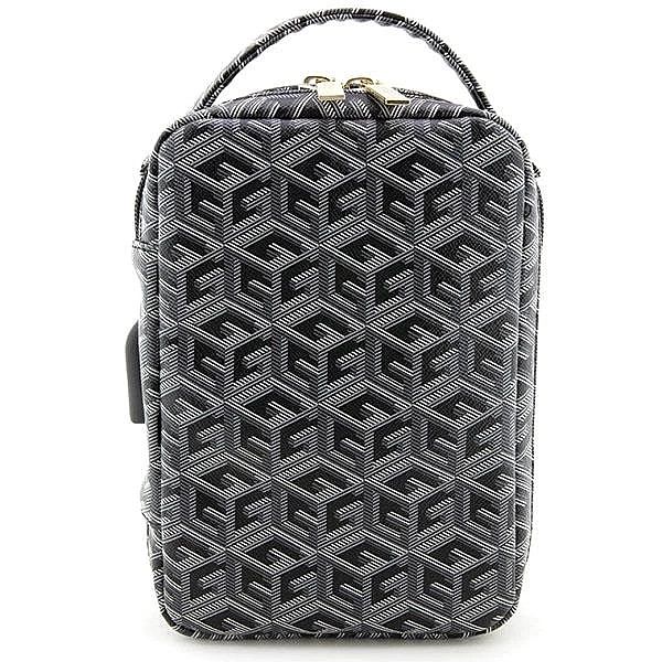 Torba organizer Guess GCube Stripes - czarna