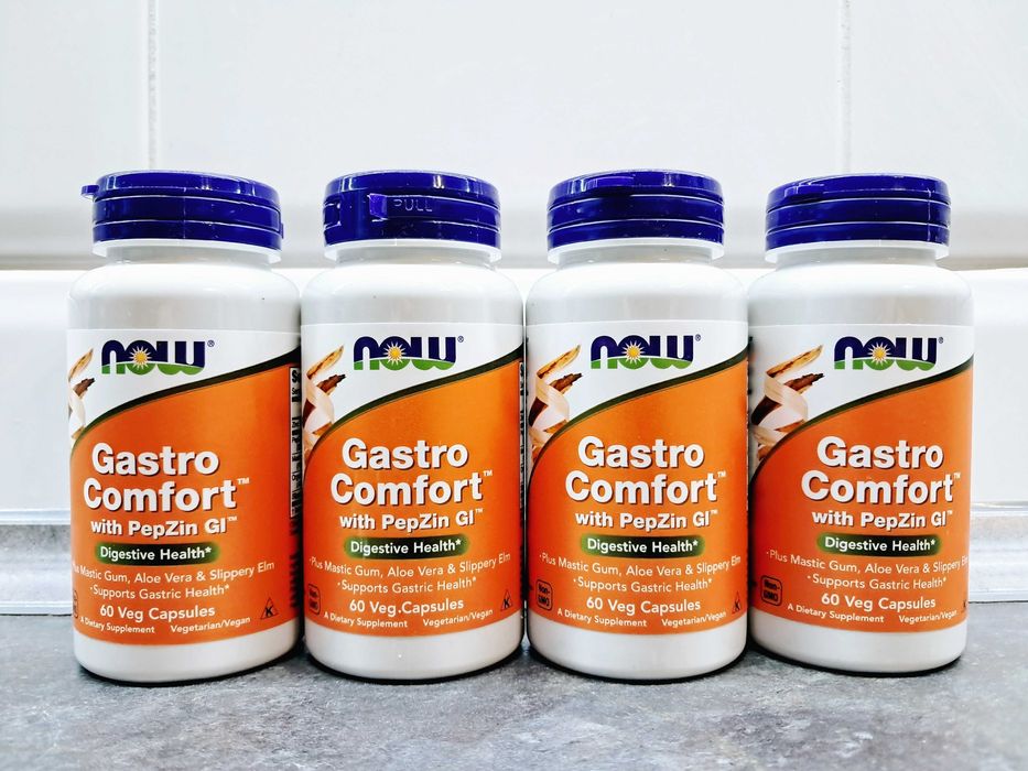 Now Foods, Gastro Comfort with PepZin GI (60 капс.), для пищеварения