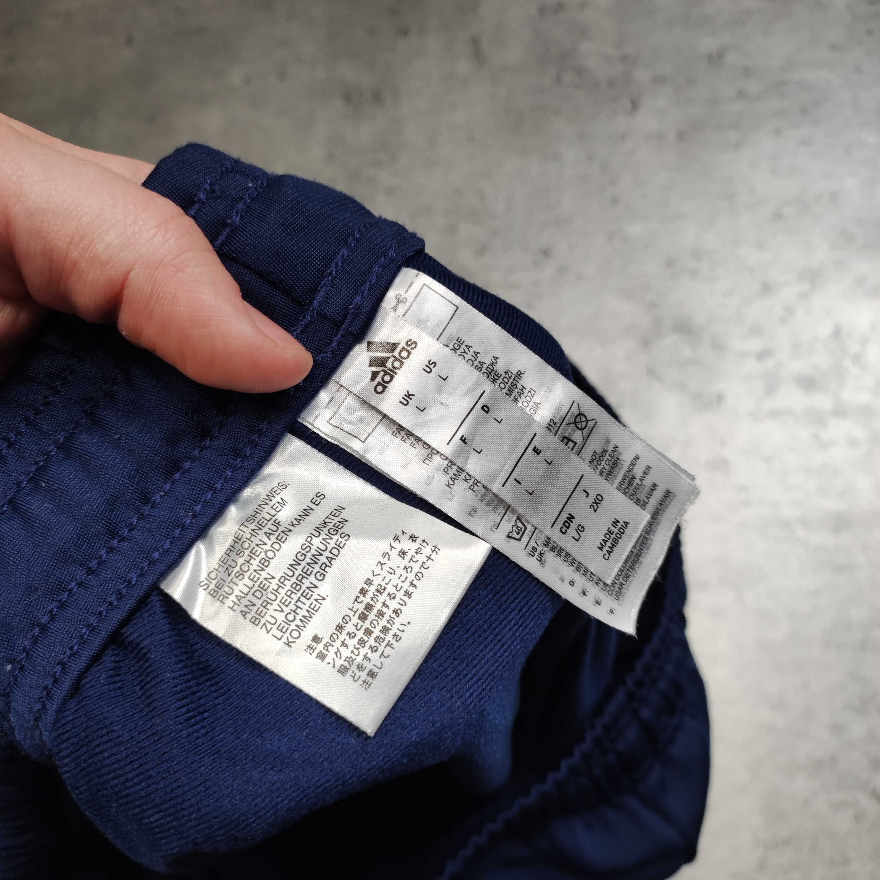 MĘSKIE Dresy Sportowe Dresowe Spodnie Lampas Adidas Logo Clima Jogger