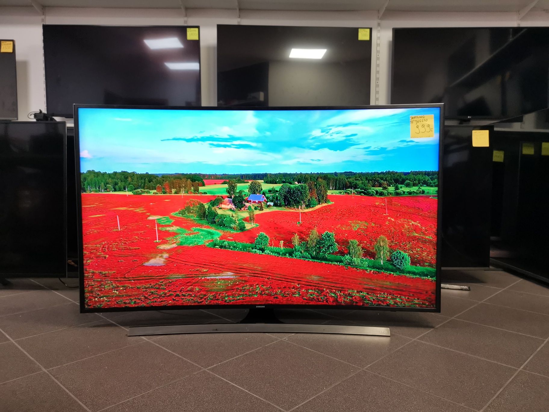 Samsung Curved 55 cali 4K UHD hdr Smart WiFi DVB-T2 55JU6640 gw3m