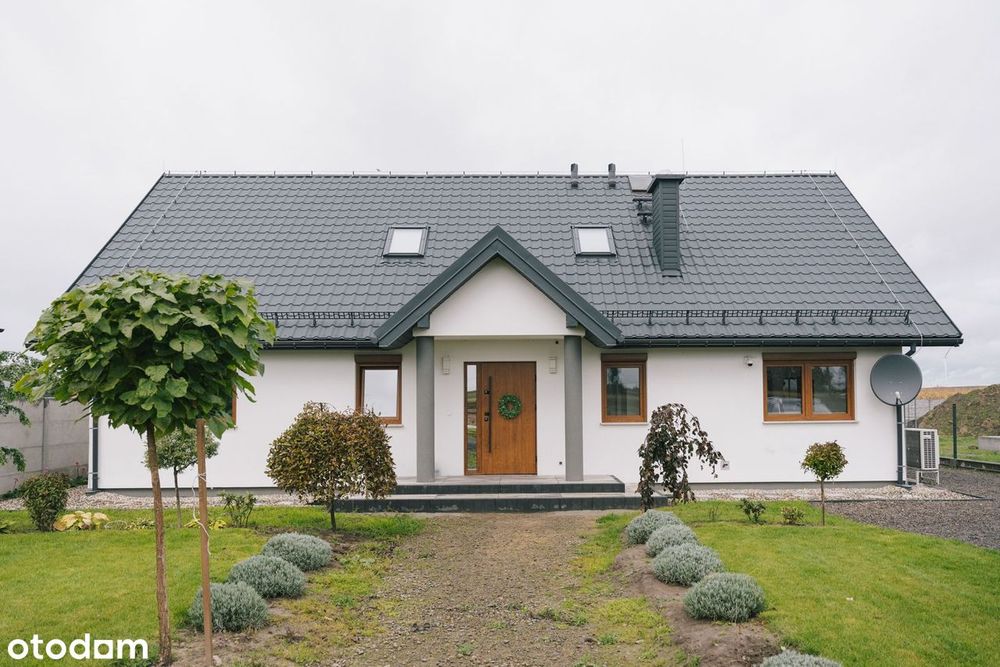 Nowoczesny, oszczędny dom z ogrodem