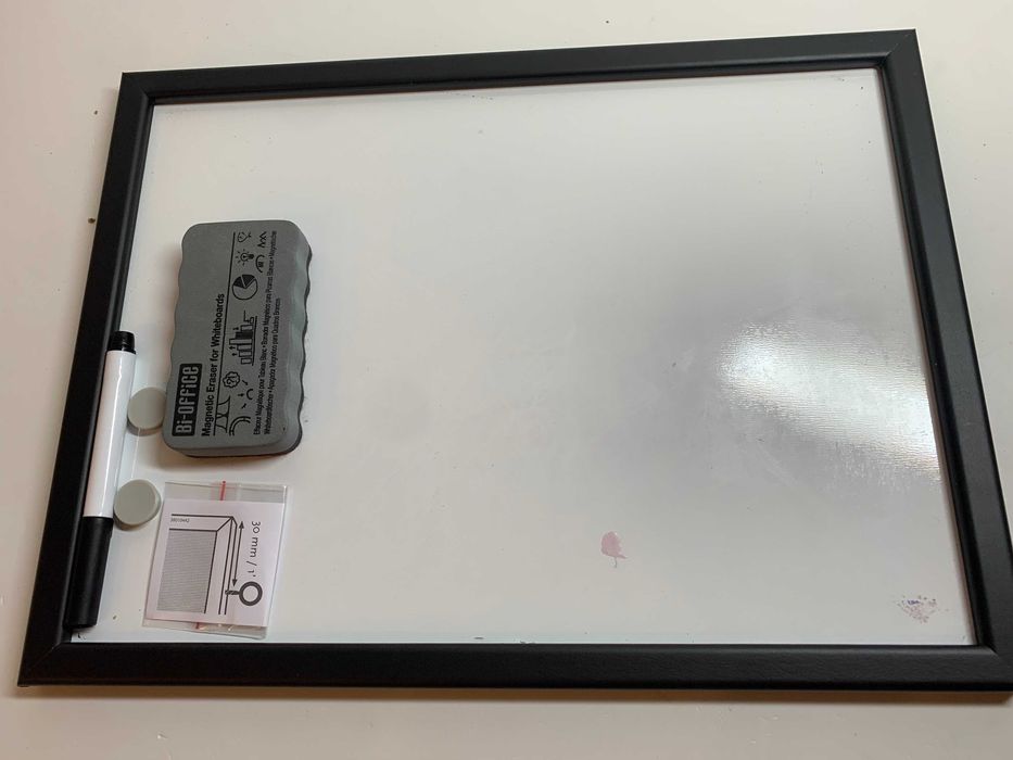 Bi-Office tablica magnetyczna suchościeralna 40 x 30 czarna ramka
