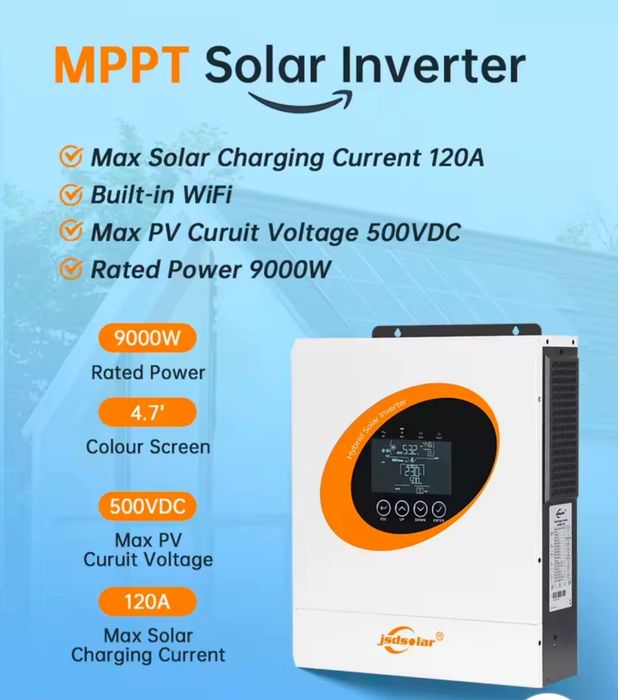 Гибридный инвертор 6.5кв/ч 48в wifi