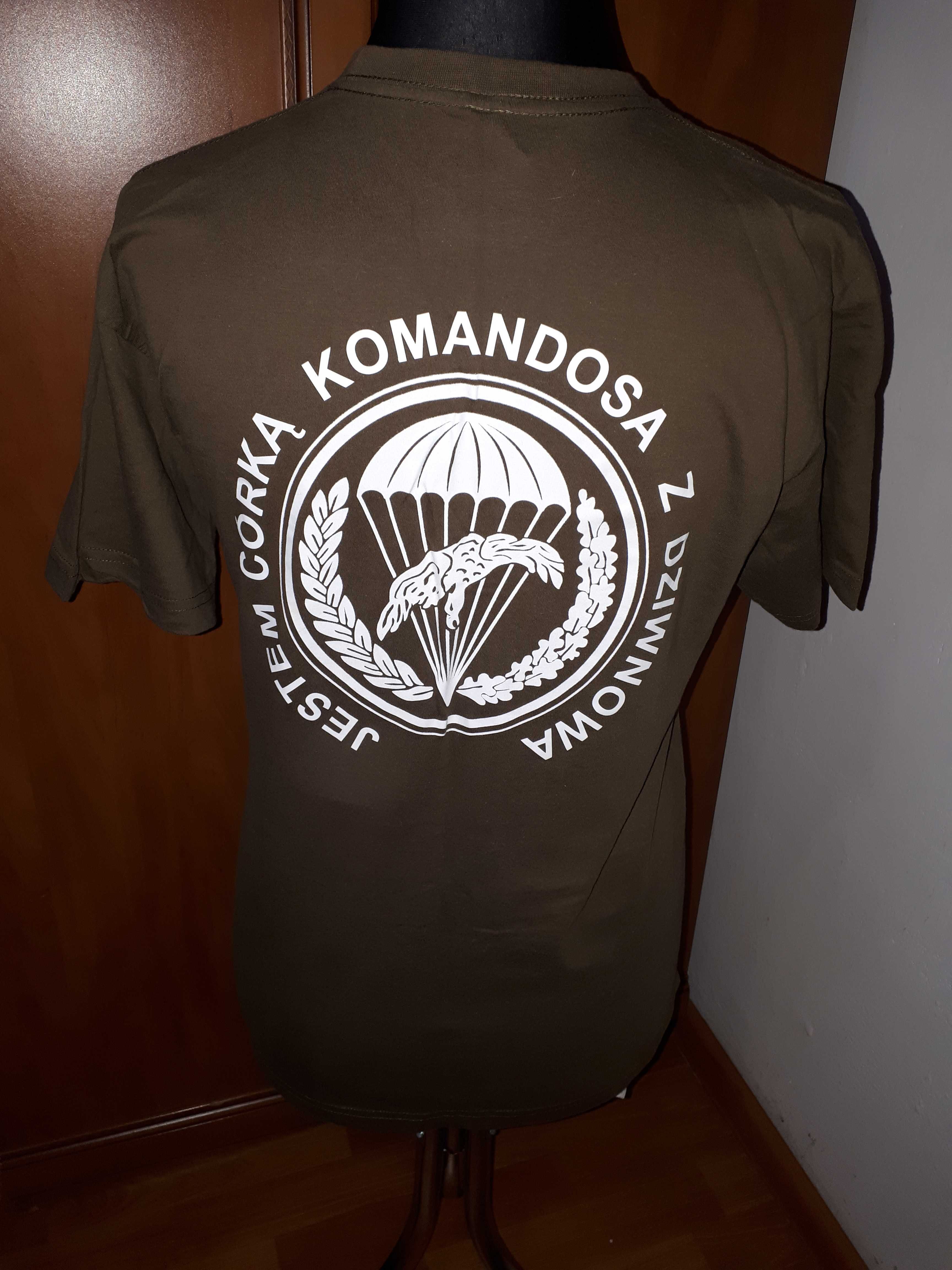 T-shirt khaki 1 Batalion Szturmowy Dziwnów Jestem Córką Komandosa