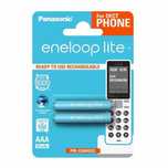 panasonic eneloop akumulatorki aaa 550mah 2szt lite napięcie 1,2v