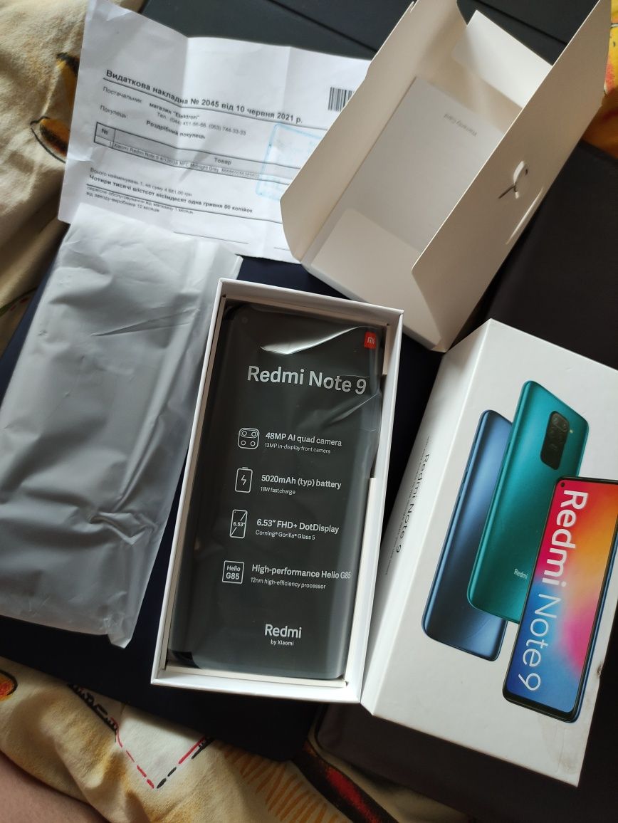 Xiaomi Redmi Note 9 4/128GB Midnight Grey