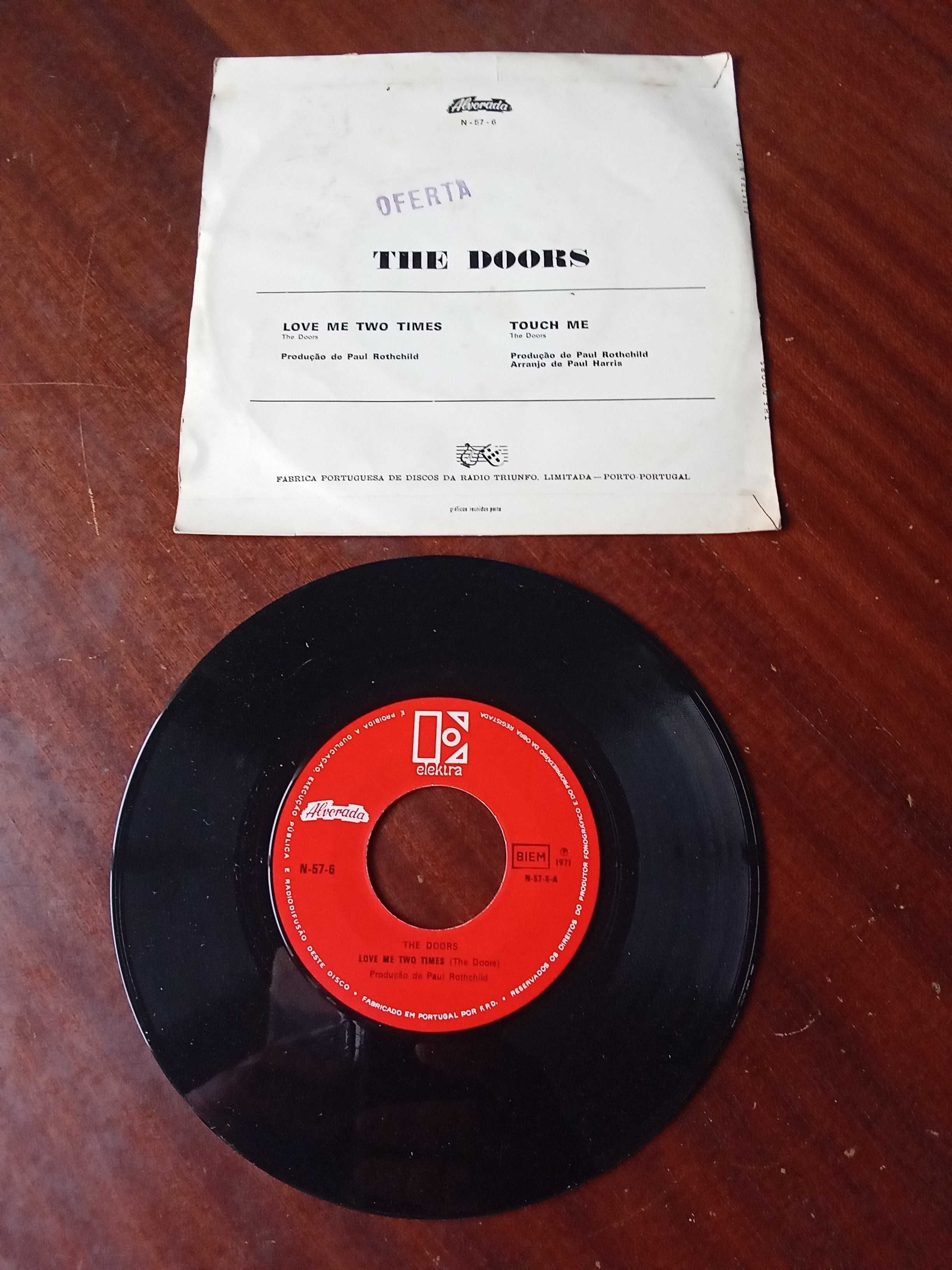 DOORS 7"EP singles, edições originais portuguesas com capas únicas