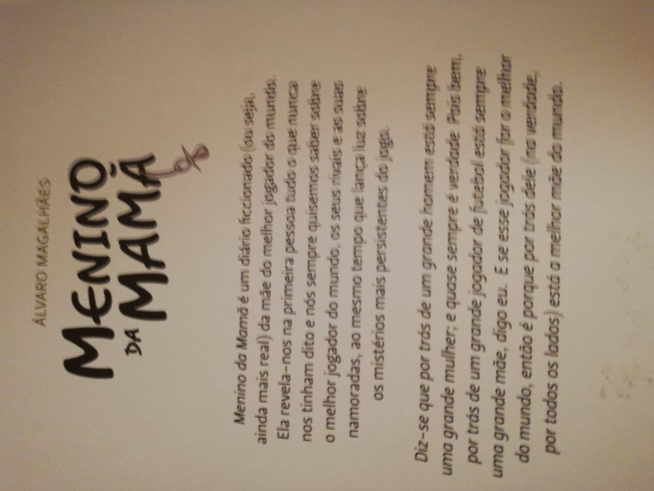 Livro Menino da Mamã de Álvaro Magalhães