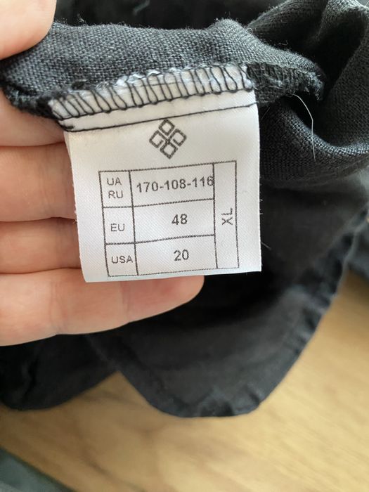 Вишита сорочка (вишиванка) на ґудзиках, льон