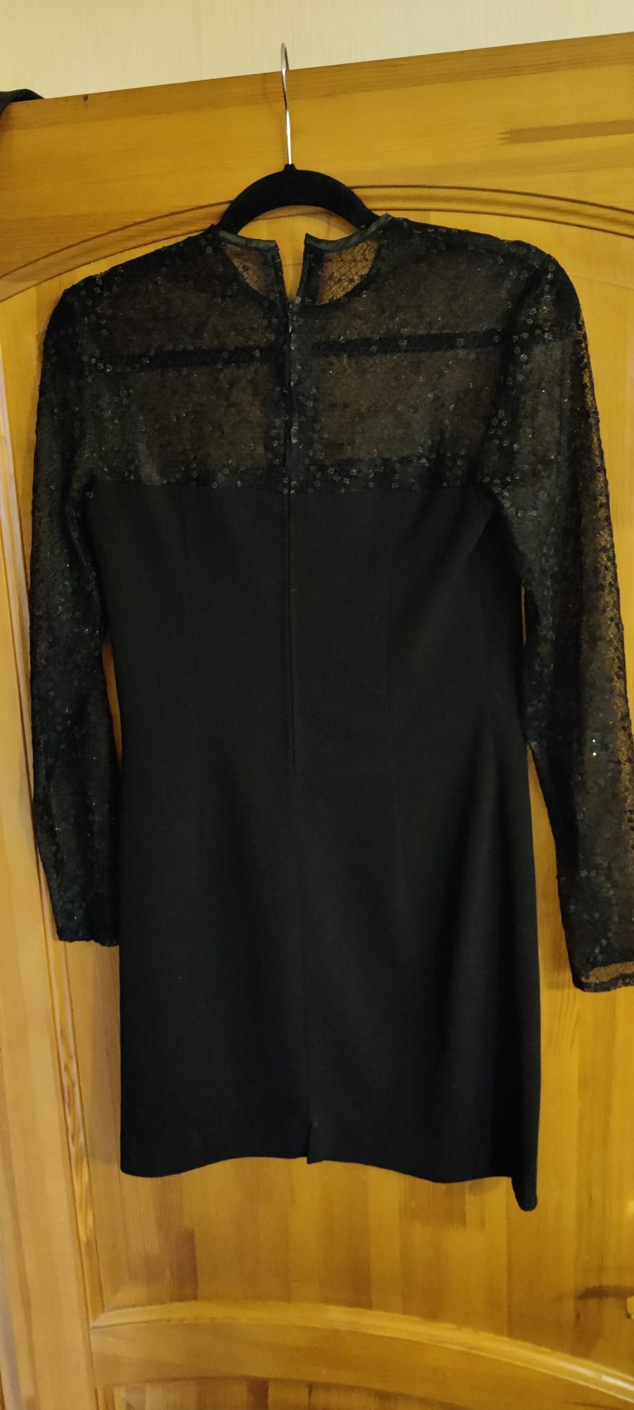 Платье чёрное элегантное S m 42-44р