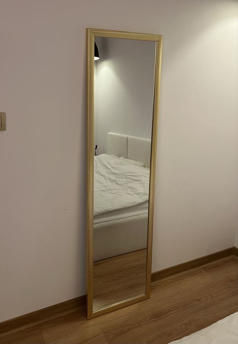 Mega Lustro stojące złote glamour regulowane