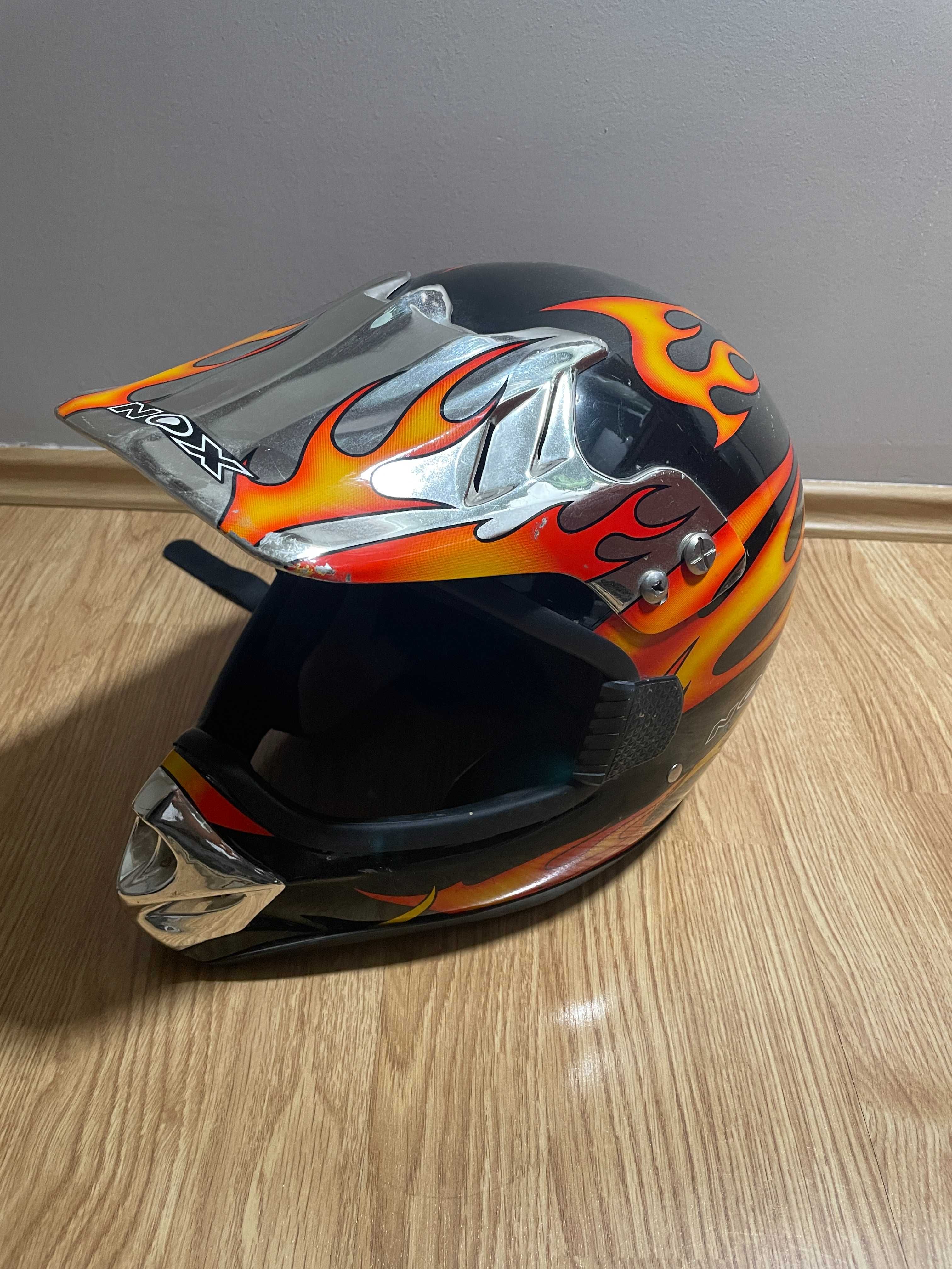 NOX Kask motocyklowy Cross Dirt Bike / Quad ATV rozm. XL