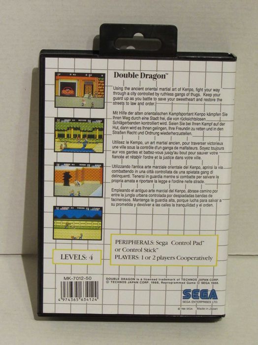 Jogo Sega Master System Double Dragon