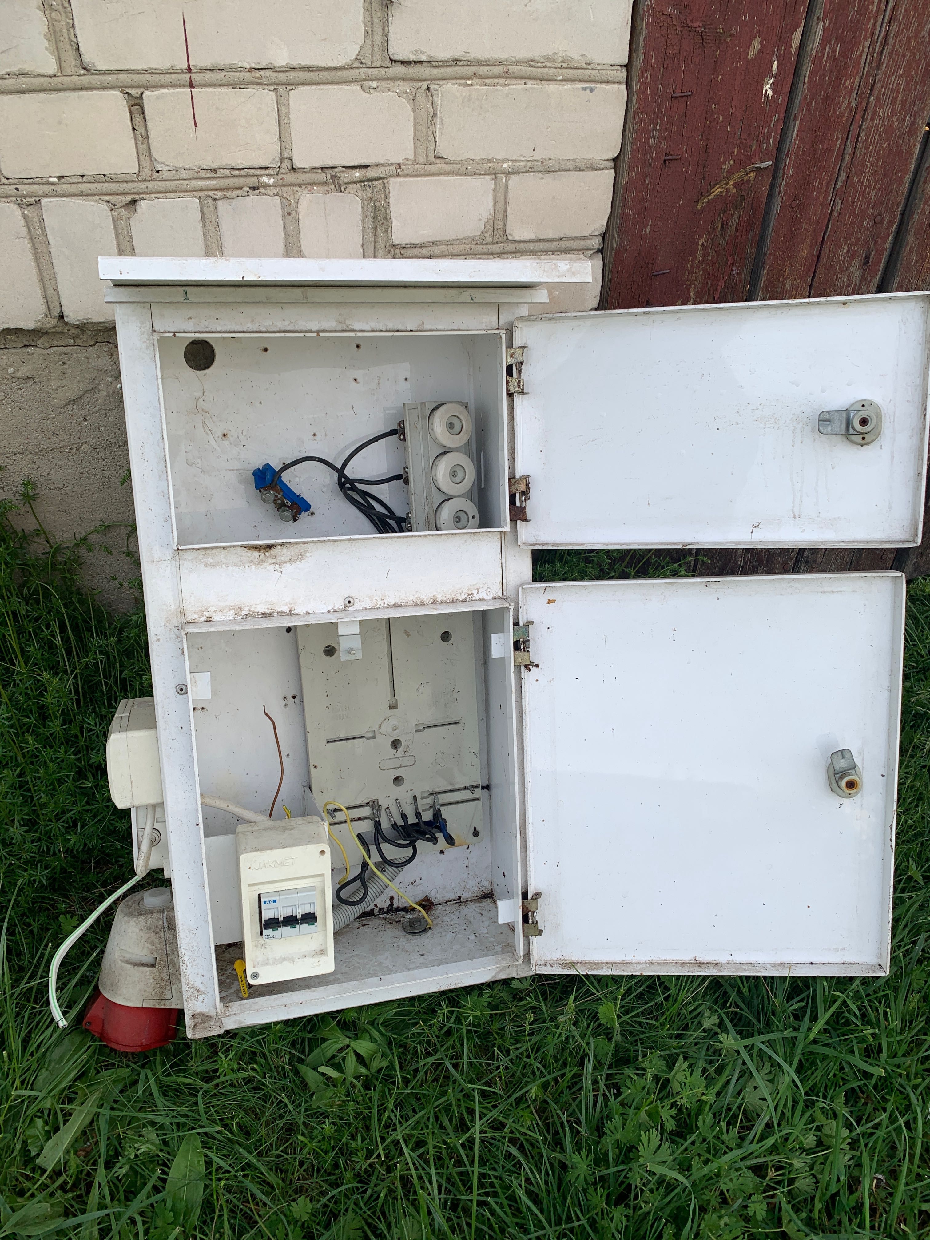 Skrzynka elektryczna na budowę działkę