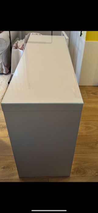 Toaletka MALM ikea JAK NOWA 120 x 41 biała z szufladą