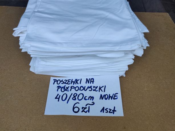 Poszewki na pół poduszki hotelowe 40/80 cm