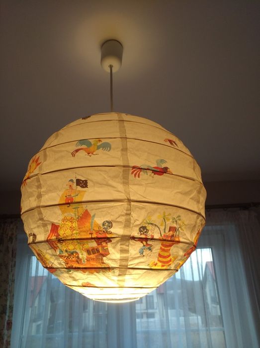 Lampa sufitowa, papierwa dla chłopca
