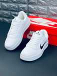 Мужские кроссовки Nike Air Force Белые кожаные кроссовки Джордан