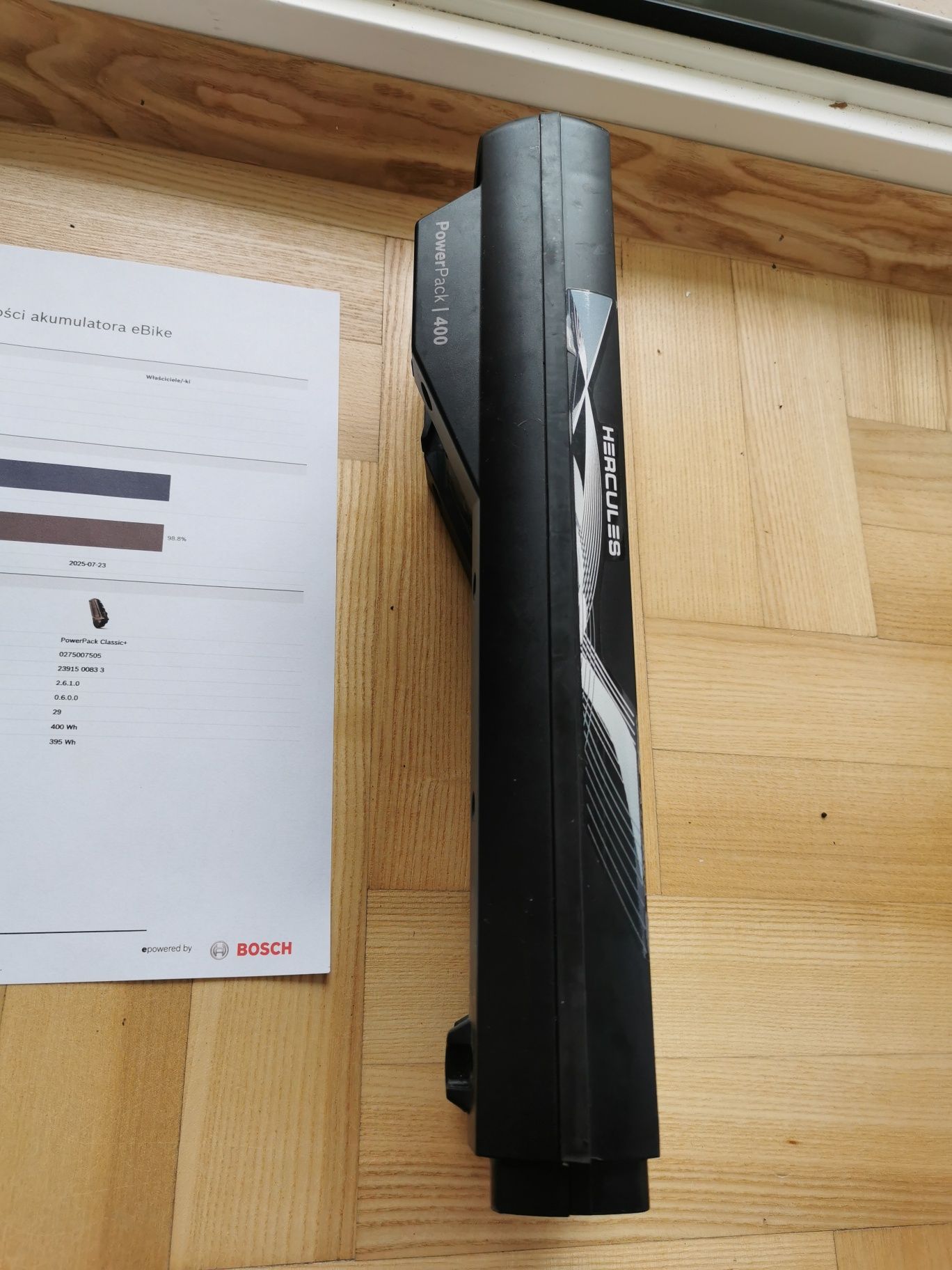 Bateria do roweru Bosch Powerpack 400 Classic