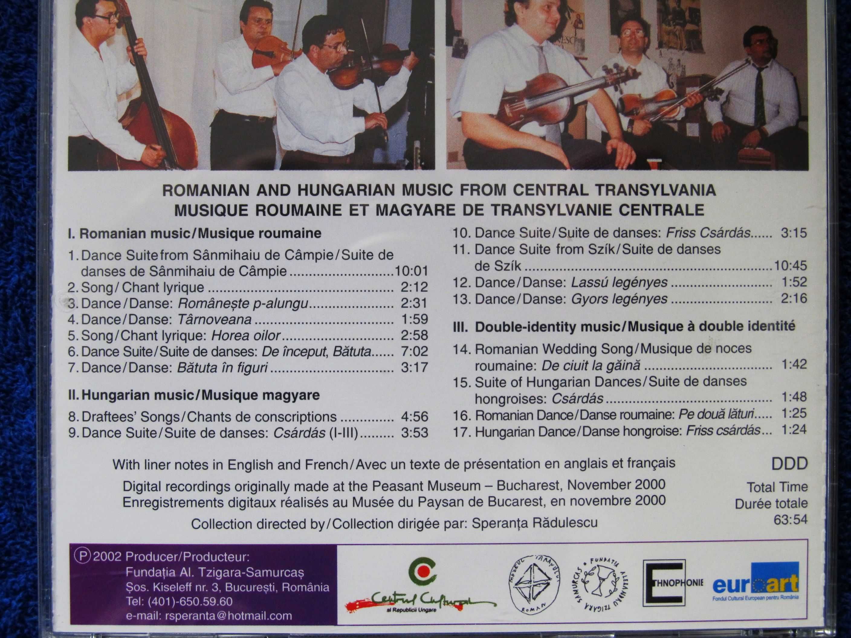 Romanian and Hungarian Music from Central Transylvania