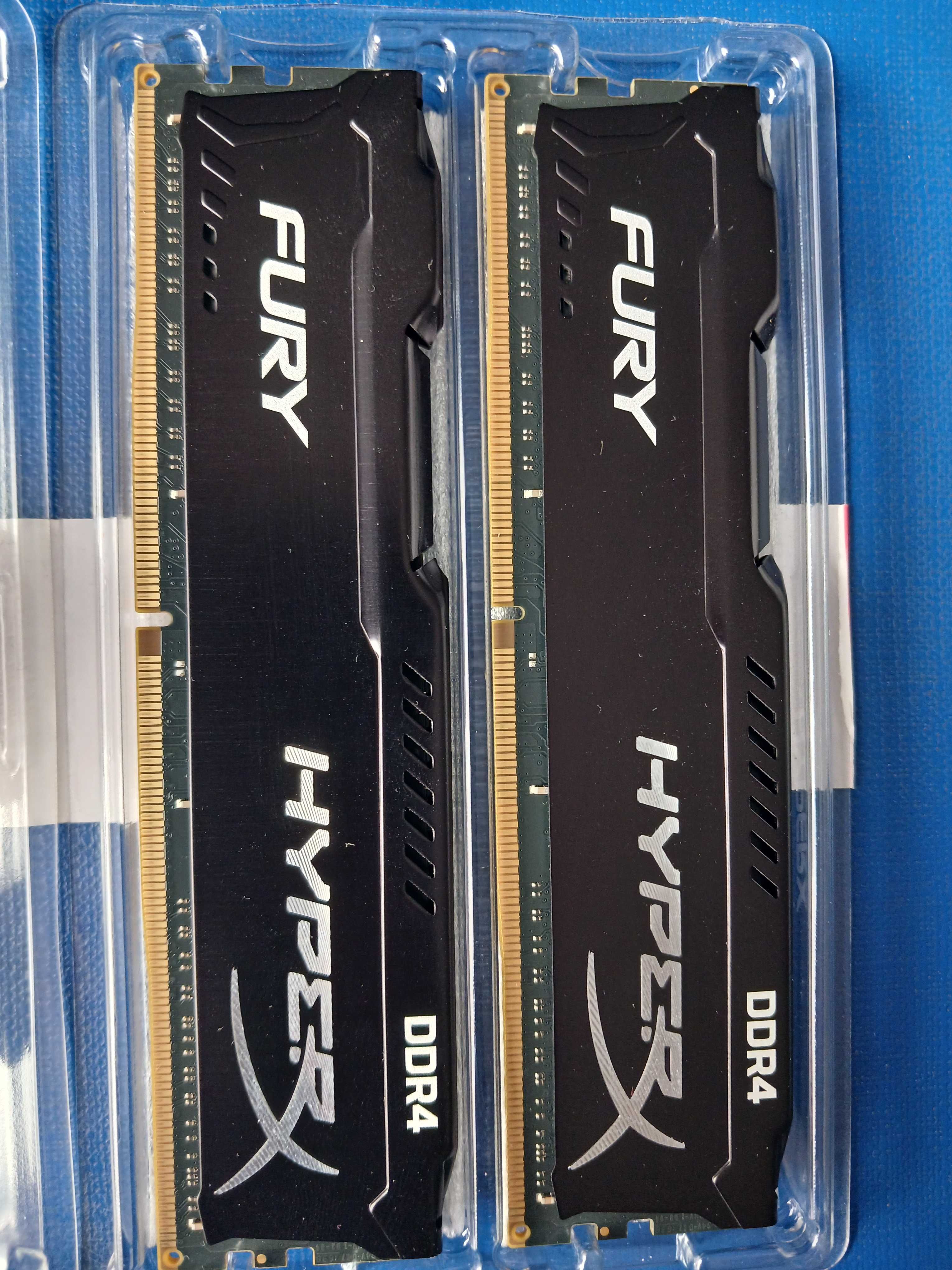 Kingston HyperX 16 GB (2x8GB) DDR4 2400 Fury Black оперативная