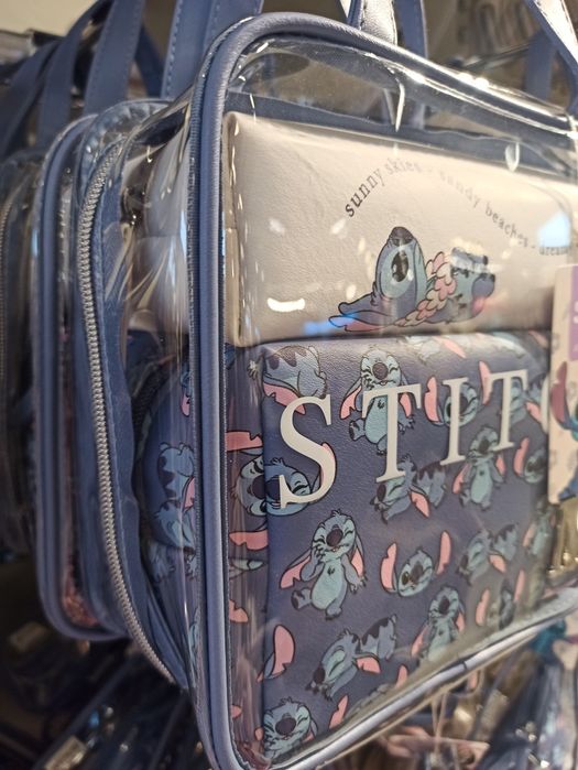 Zestaw 3 kosmetyczek, Stitch, nowe, z Primarku