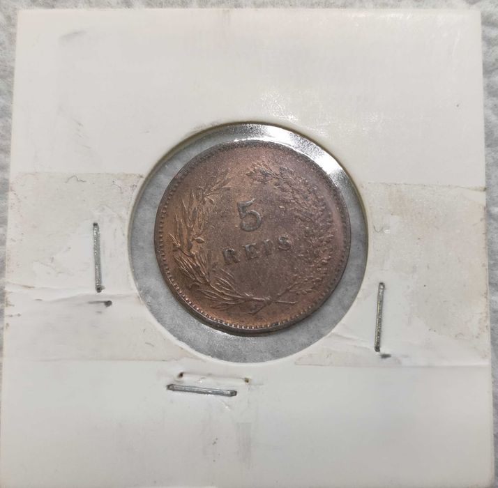 Moeda 5 Reis - 1900 - Excelente Estado