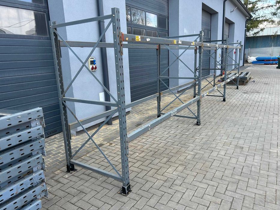 Regały magazynowe paletowe przemysłowe mocne dexion ramada H=300cm
