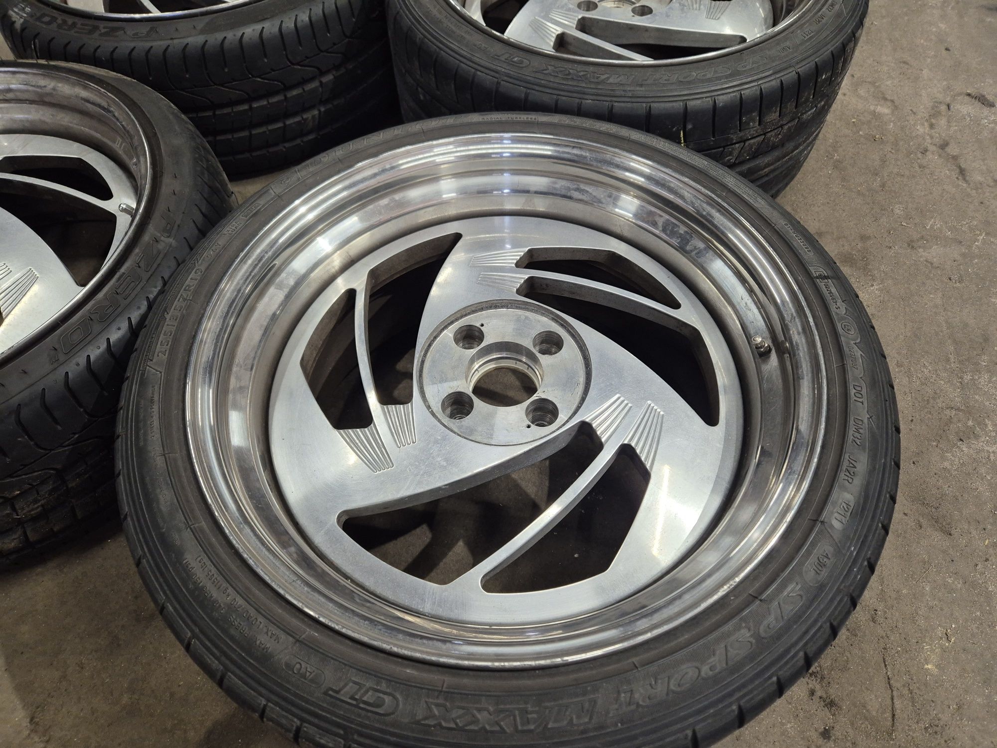 Dynatech Carline 3tlg Radinox Nw1 8.5j/9.5j 19" 4x108 et28 Custom Baza