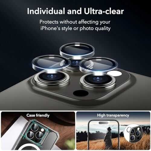 ESR iPhone 15 Pro Max 3x pancerne szkło 2.5D + szkło na aparat