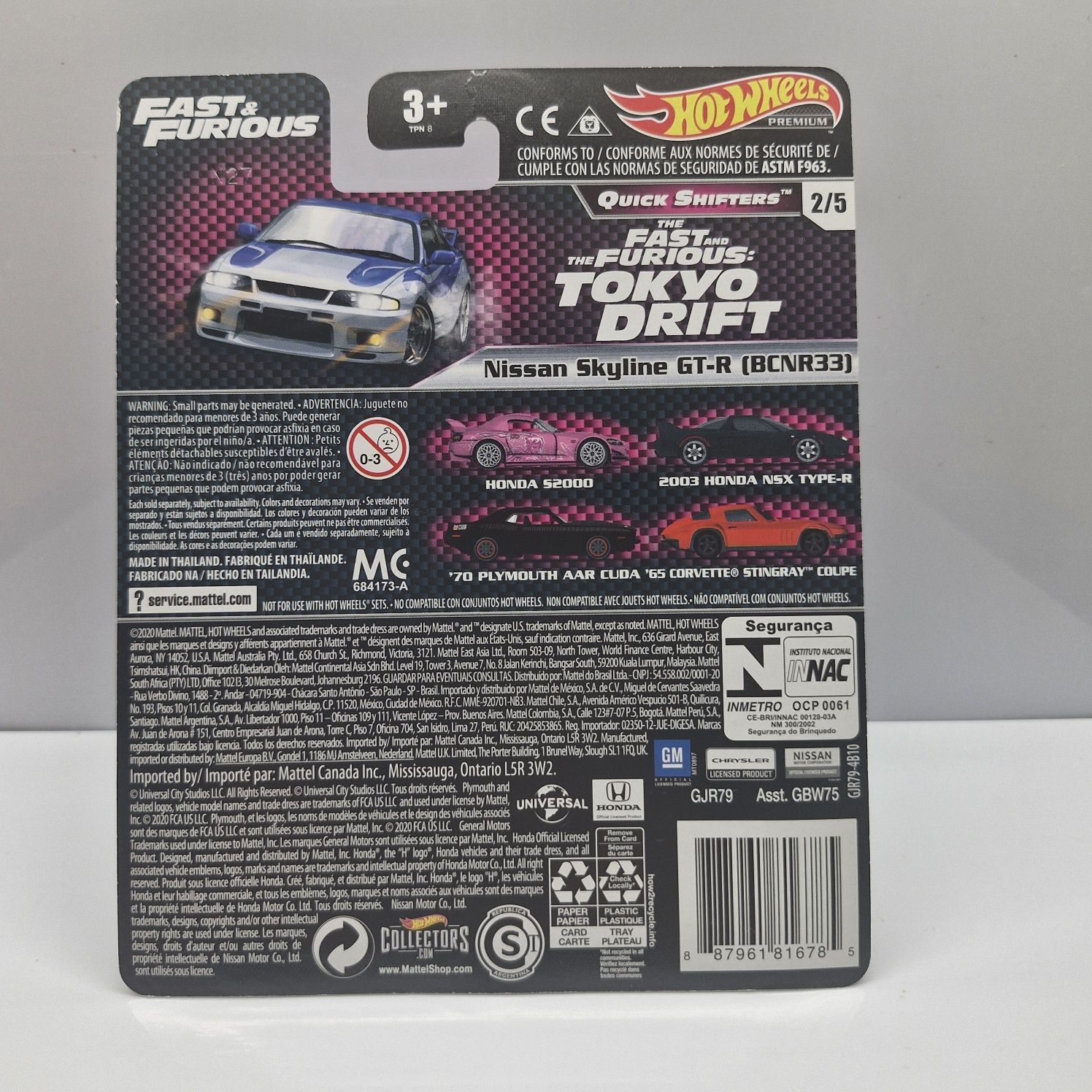 Hot wheels f&f Quick shifters nissan skyline gt-r bcnr33