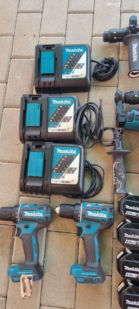 Makita 18V - zestaw narzędzi akumulatorowych