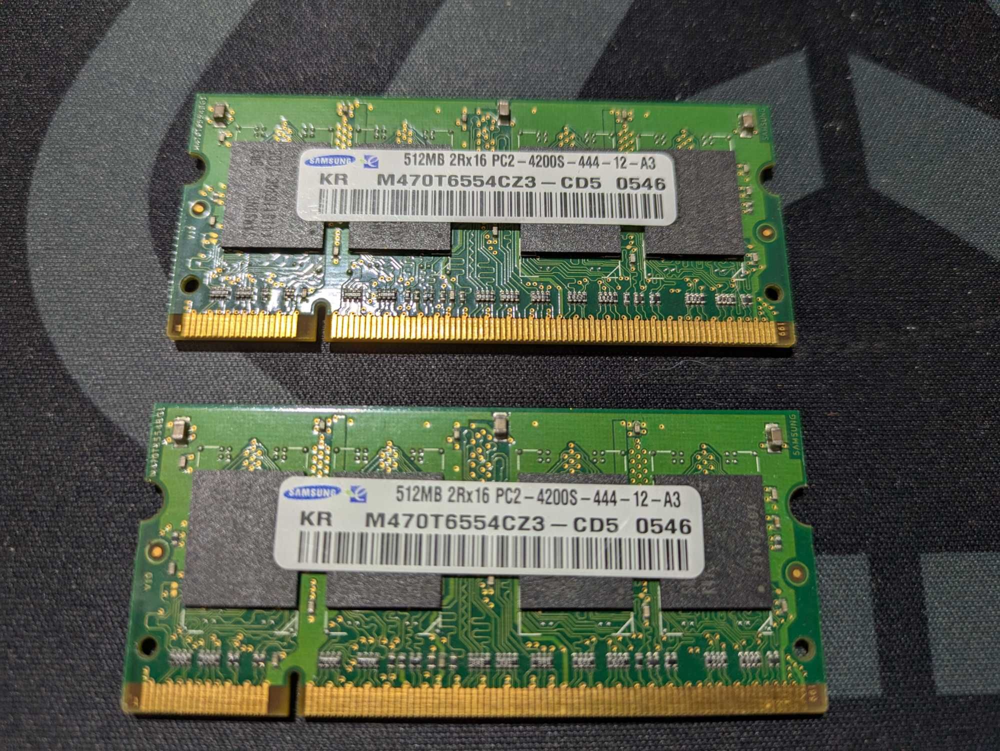 Memória SODIMM 512+512MB