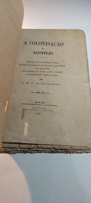A Colonisação do Alemtejo - J. A. C. de Vasconcellos (1884)