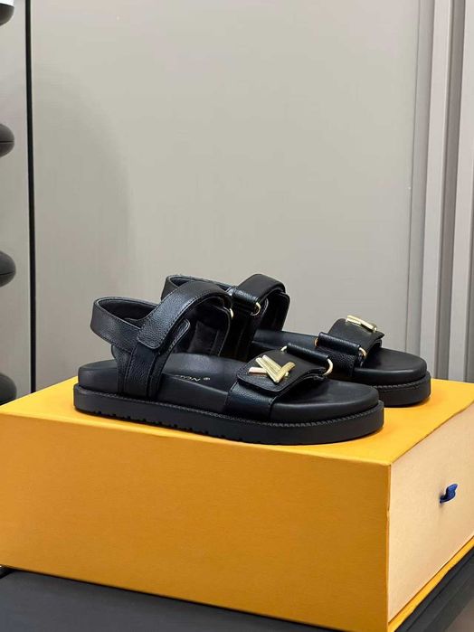 LOUIS VUITTON Sunset – Sandálias Femininas, Tamanho Personalizado