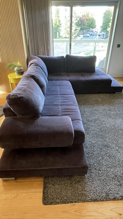 Sofá com chaise long usado