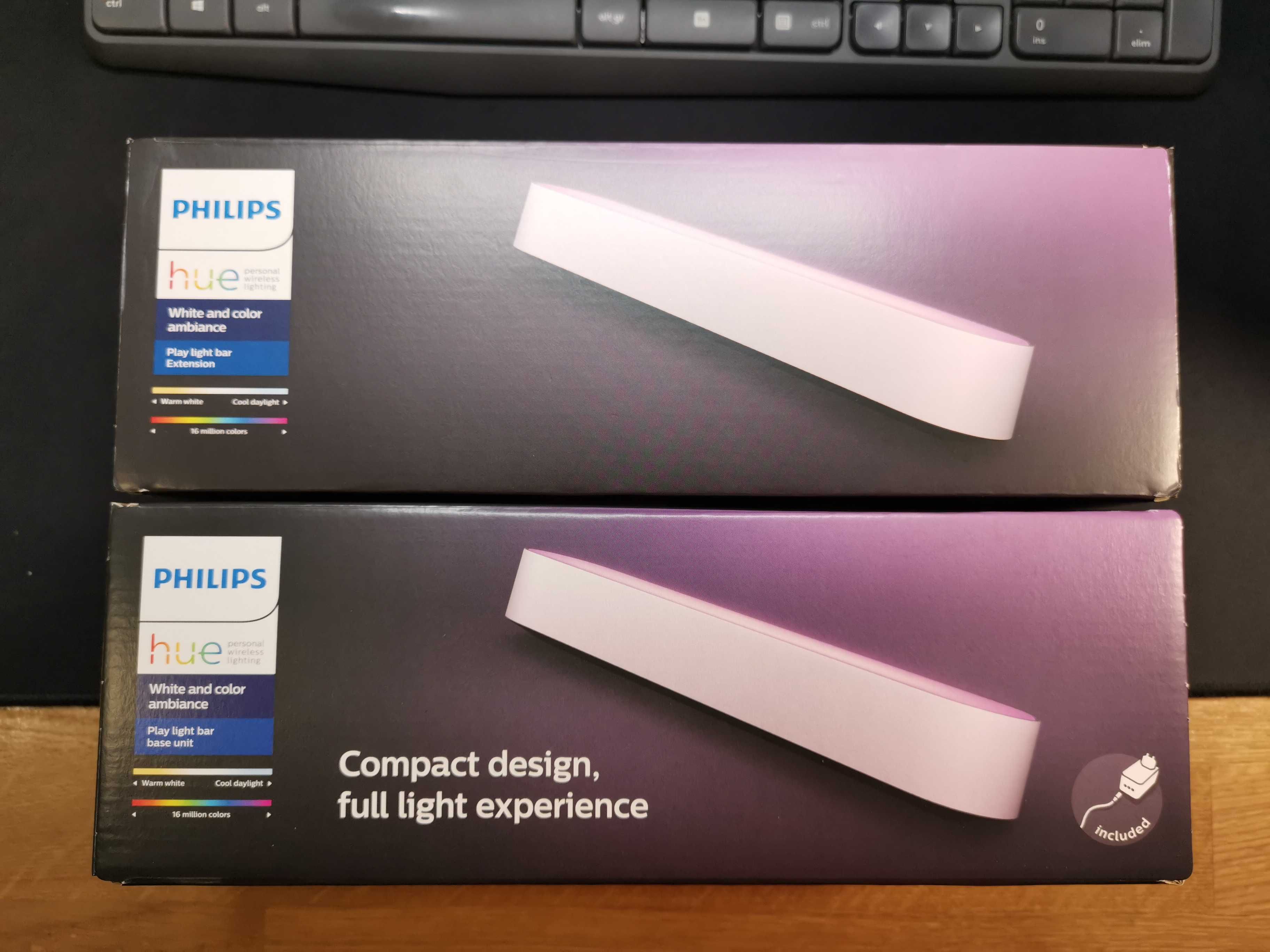 Conjunto de Barras Philips Hue Play Brancas [Novas]