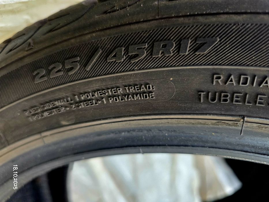 Opony zimowe DEBICA 225/45 R17 91H 4 szt – stan bardzo dobry