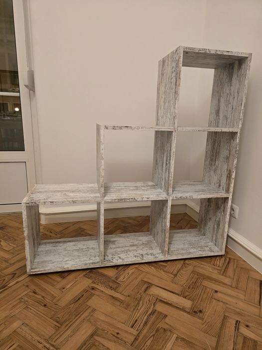 Estante de carvalho branca SCALA