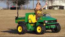 Oryginalne JOHN DEERE GATOR ciężarówka z kiprem auto elektryczne