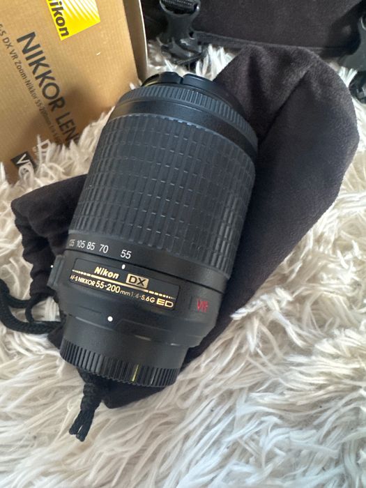 Nikon D40 z obiektywem 18-55 i 55-200 + torba ZESTAW