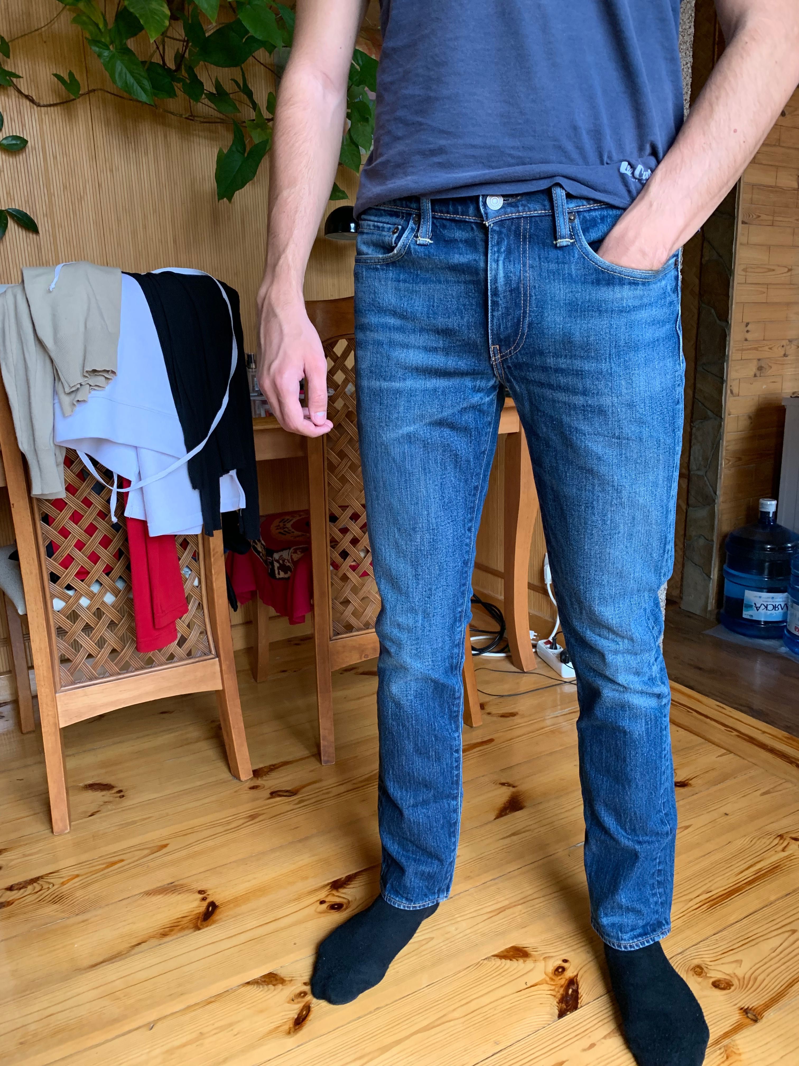 Брюки Adidas зимние утеплённые, оригинал джинсы Levis модель511 р.32