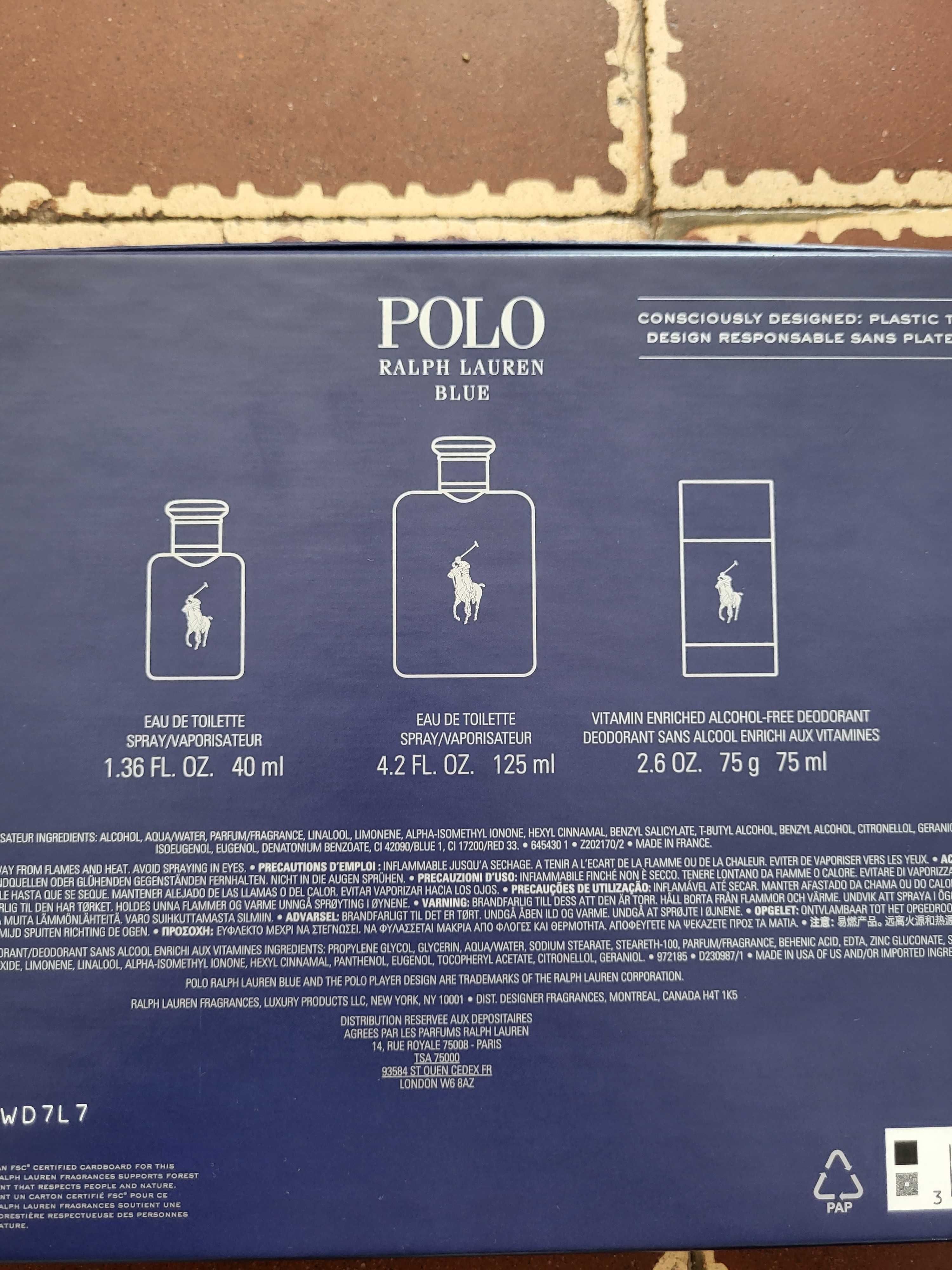 Perfumy Polo Ralph Lauren zestaw męski