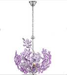 Lampa wisząca w kwiaty