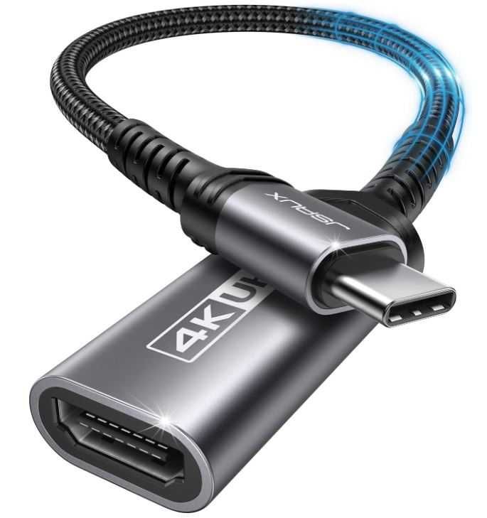 Przejściówka USB C na HDMI 4K JSAUX kolor szary